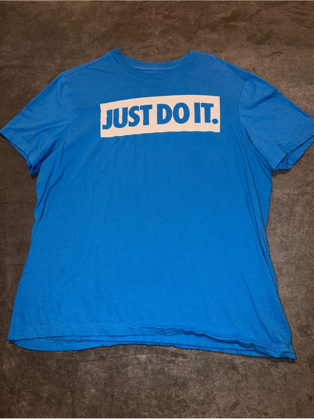 Nike Men’s Bright Blue 'JUST DO IT.' Graphic Short Sleeve Tee